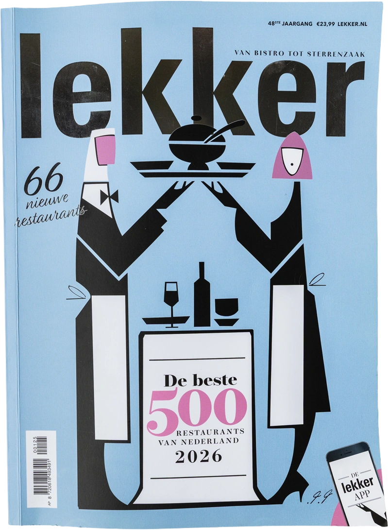 Cover of Lekker, De beste 500 restaurants van Nederland 2026.